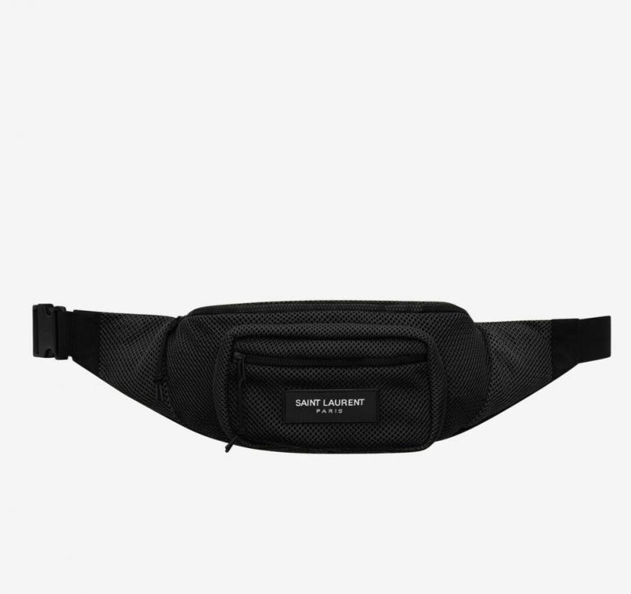 Saint Laurent Mesh Belt Bag Navy Blue